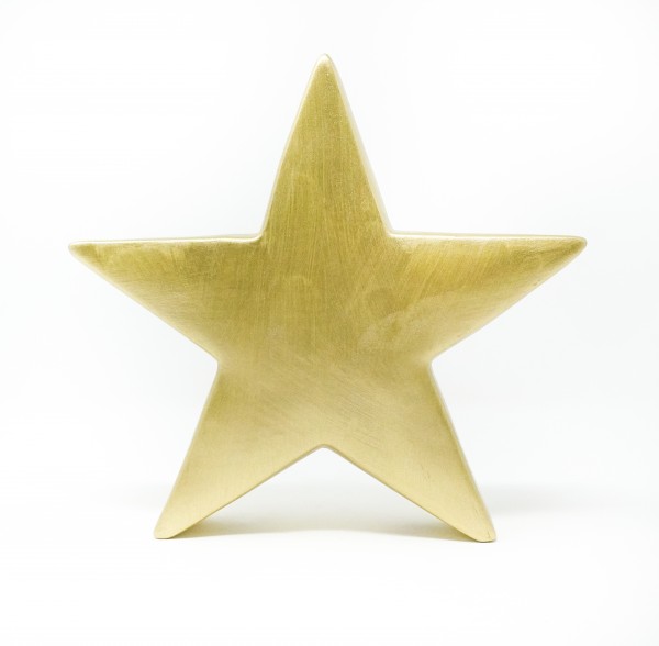 Deko-Stern (goldfarben - 18 cm)